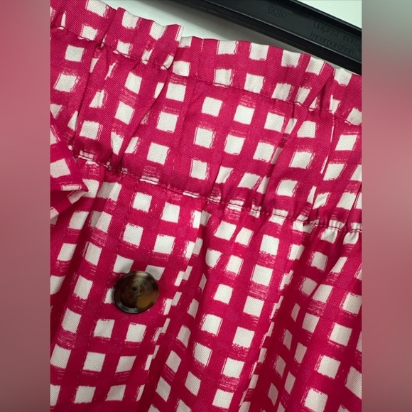 Ann Taylor Set Skirt Blouse Top Women’s Sz M 2 Pc Set Pink - Picture 3 of 5